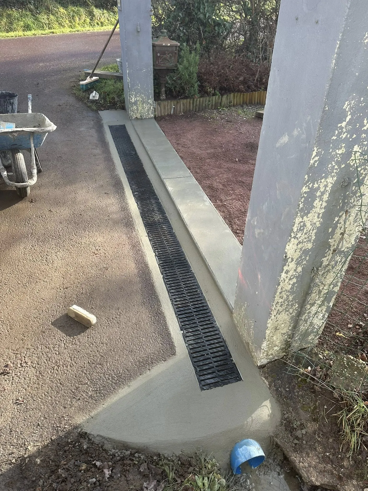Terrassement caniveau drainage - LAMY Maçonnerie